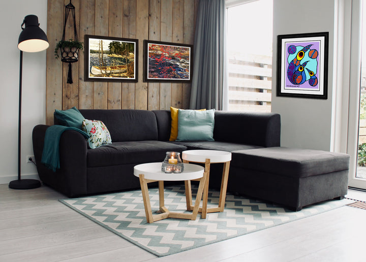 Lawren Harris "Northern Lake 1923" Group Of Seven Print Framed  26"X24", Group of Seven Canadian Artists, Canadian Art, Art, Collectibile Memorabilia, AAAPA32923