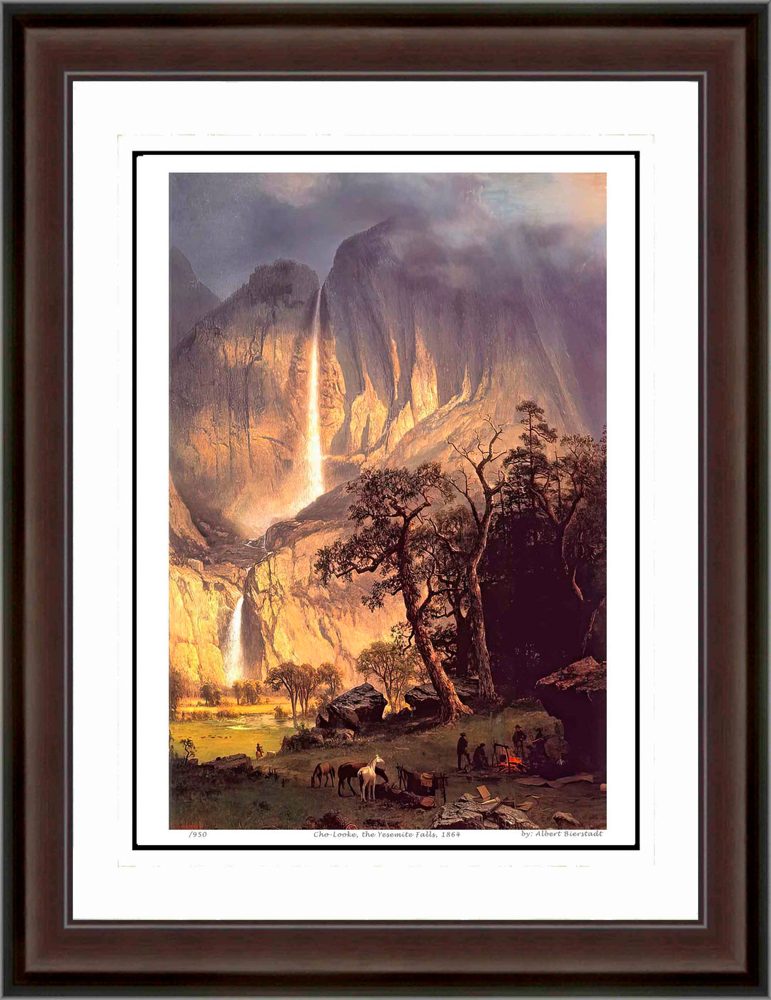 Albert Bierstadt "Cho-Looke The Yesemite Falls 1864" Print Hudson River School, Hudson River School, American Art, Art, Collectibile Memorabilia, AAAPA32806