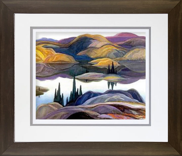 Franklin Carmichael "Mirror Lake" Group Of Seven Print Framed  26"X24", Group of Seven Canadian Artists, Canadian Art, Art, Collectibile Memorabilia, AAAPA32921