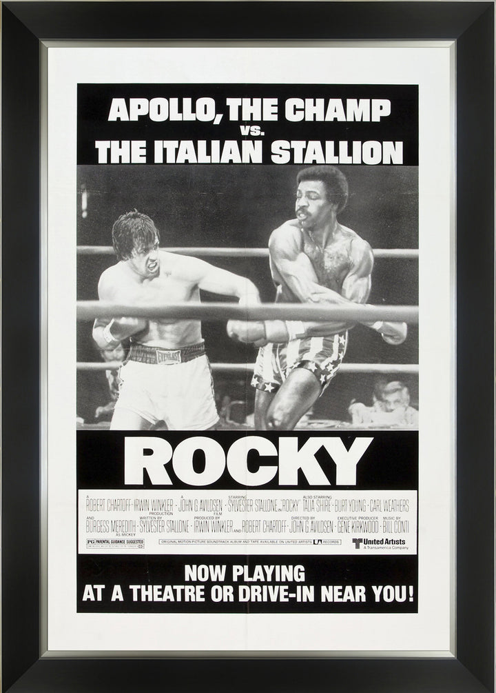 Rocky - Framed Classic Movie Poster Reprint (33.5" By 23.5"), Contemporary Art, Pop Culture Art, Movies, Collectibile Memorabilia, AAAPM32523