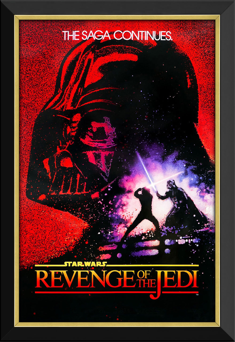 Star Wars Ep Vi Revenge Of The Jedimovie Poster Reprint Framed 33.5"X23.5", Star Wars, Pop Culture Art, Movies, Collectibile Memorabilia, AAAPM32527