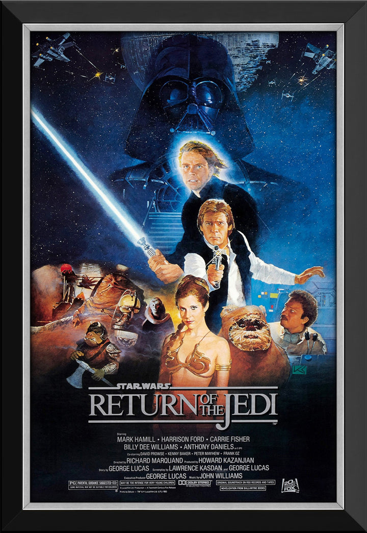 Star Wars Ep Vi Return Of The Jedi - Movie Poster Reprint Framed Classic, Star Wars, Pop Culture Art, Movies, Collectibile Memorabilia, AAAPM32529
