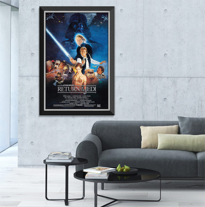 Star Wars Ep Vi Return Of The Jedi - Movie Poster Reprint Framed Classic, Star Wars, Pop Culture Art, Movies, Collectibile Memorabilia, AAAPM32529