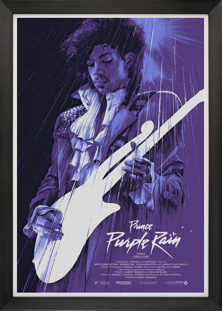 Prince In Purple Rain - Framed Classic Movie Reprint, Prince, Pop Culture Art, Music, Collectibile Memorabilia, AAAPM32776