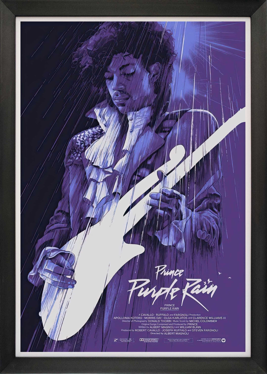 Prince In Purple Rain - Framed Classic Movie Reprint (33.5" By 23.5"), Prince, Pop Culture Art, Music, Collectibile Memorabilia, AAAPM32776