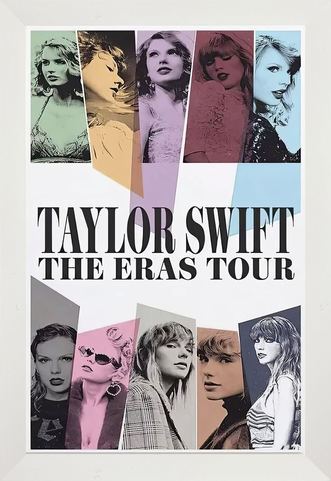 Taylor Swift Eras Tour Framed Canvas Print, Taylor Swift, Pop Culture Art, Music, Collectibile Memorabilia, AAAPM33211