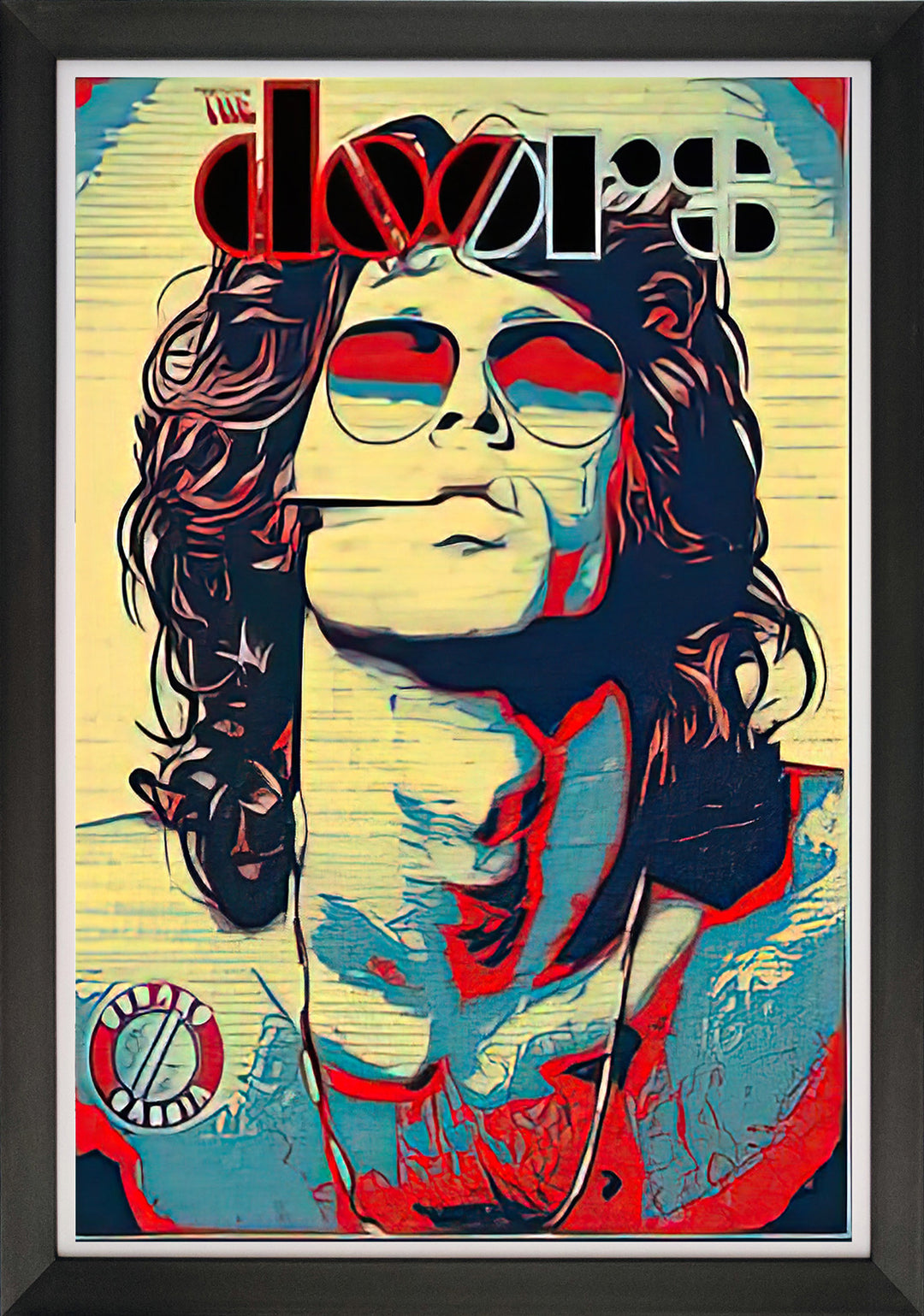 The Doors - Jim Morrison - Framed Pop Art Reprint, The Doors, Pop Culture Art, Music, Collectibile Memorabilia, AAAPM32772