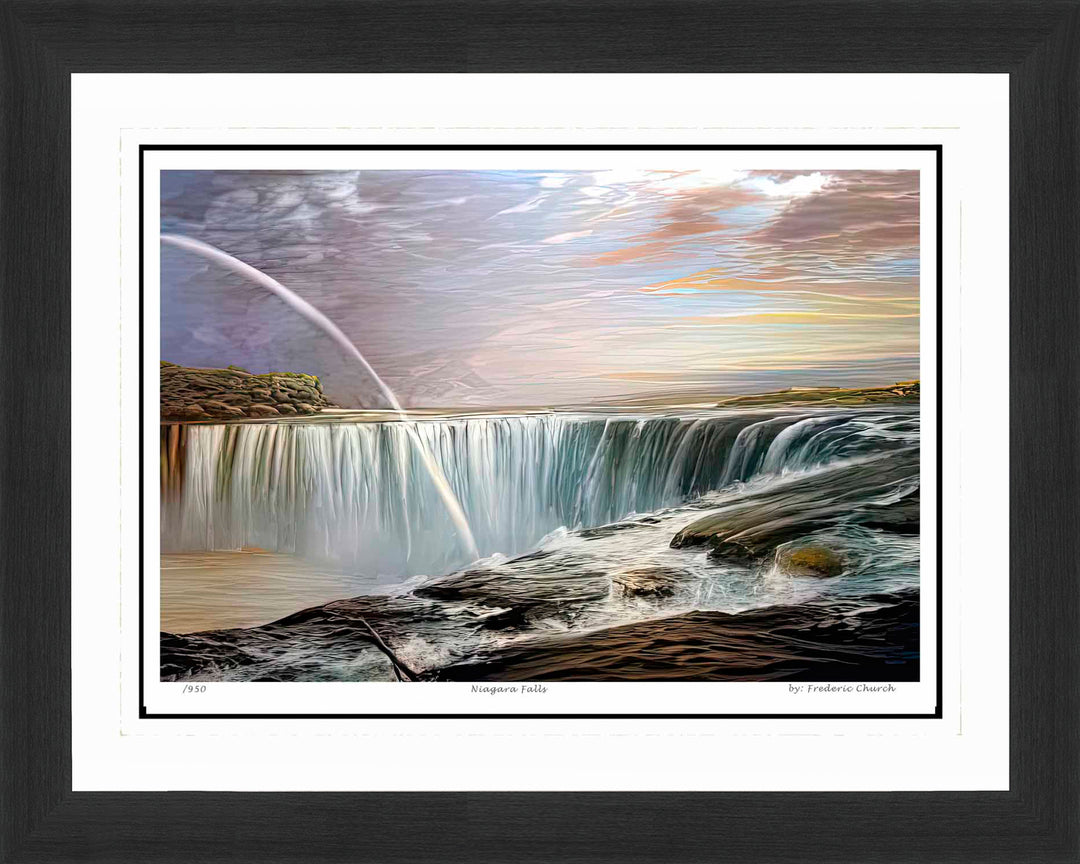 Frederic Church "Niagara Falls" Hudson River School Print Limited Edition, Hudson River School, American Art, Art, Collectibile Memorabilia, AAAPA32821