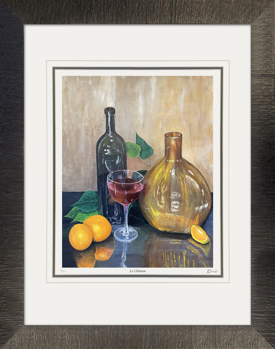 "Le Château" Framed Art Print By Ryan Lewis - Ltd Ed /77  (30" By 24"), Modern Art, Canadian Art, Art, Autographed, Signed, AAAPA33131