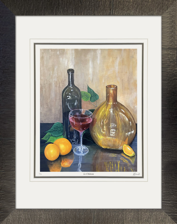 "Le Château" Framed Art Print By Ryan Lewis - Ltd Ed /77  (30" By 24"), Modern Art, Canadian Art, Art, Autographed, Signed, AAAPA33131