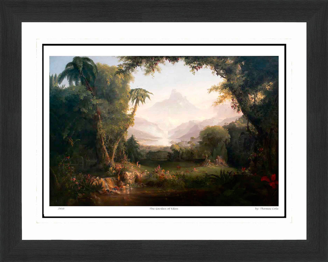 Thomas Cole "The Garden Of Eden" Hudson River School Print Limited Edition, Hudson River School, American Art, Art, Collectibile Memorabilia, AAAPA32840