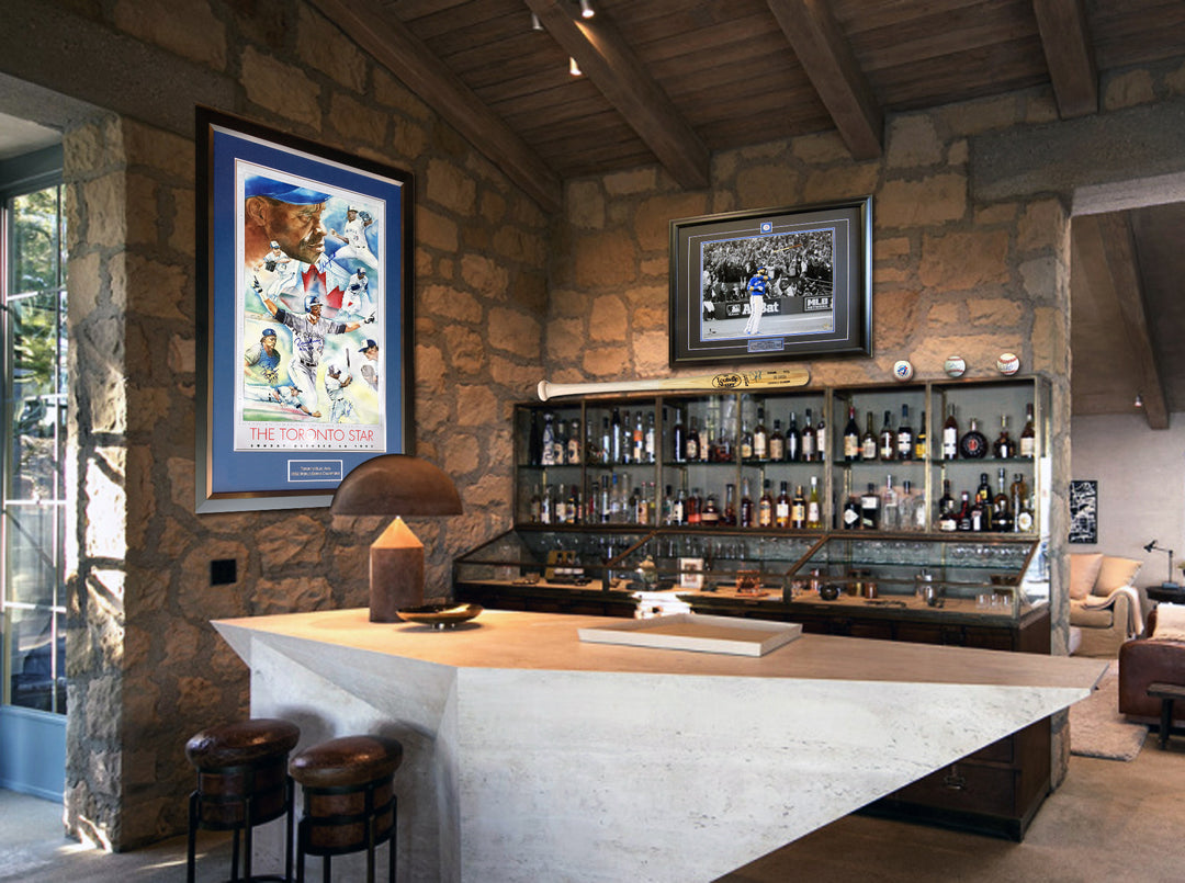 Pat Borders Signed Lithograph - Toronto Blue Jays World Series Mvp 12"X9.5", Toronto Blue Jays, MLB, Baseball, Autographed, Signed, AABCB30169