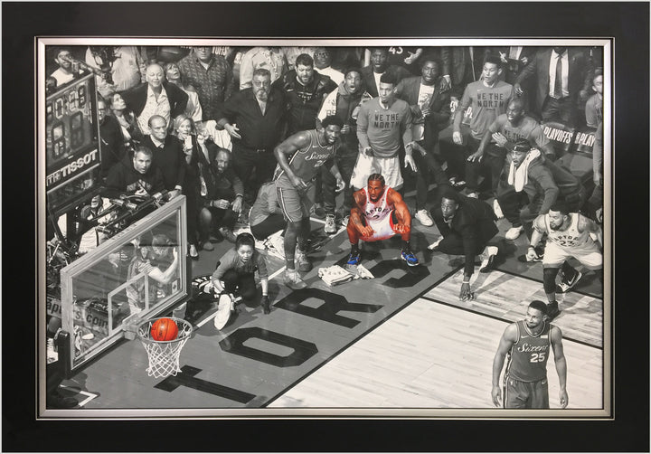 Kawhi Leonard Framed Canvas Toronto Raptors Game Winning Shot, Toronto Raptors, NBA, Basketball, Collectibile Memorabilia, AACMB32491