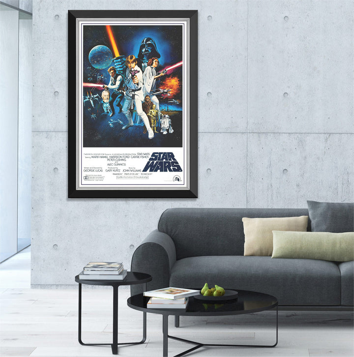Star Wars Ep Iv A New Hope - Blasters - Movie Poster Reprint Framed Classic, Star Wars, Pop Culture Art, Movies, Collectibile Memorabilia, AAAPM32603