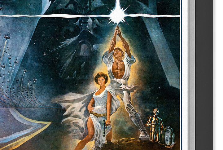 Star Wars Ep Iv A New Hope - Movie Poster Reprint Framed Classic, Star Wars, Pop Culture Art, Movies, Collectibile Memorabilia, AAAPM32602
