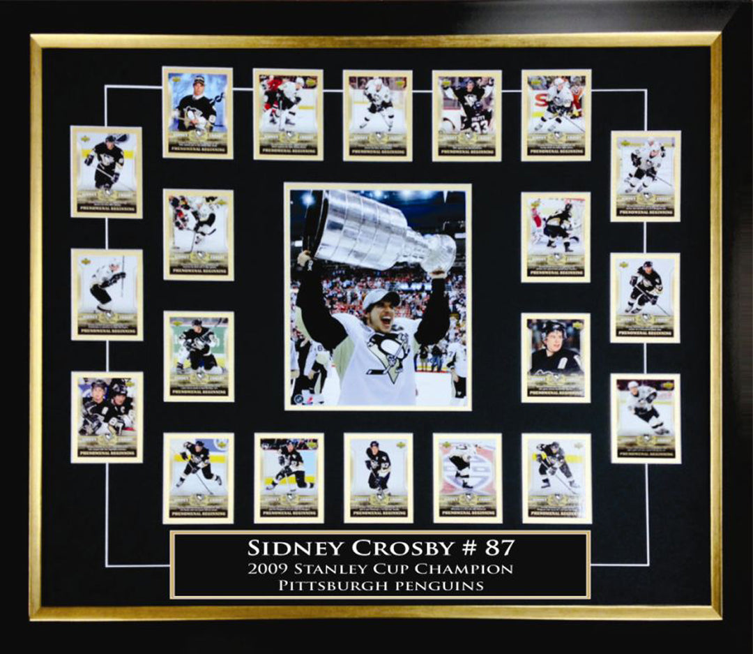 Sidney Crosby Rookie Card Set (39" By 29"), Pittsburgh Penguins, NHL, Hockey, Collectibile Memorabilia, AACMH30200