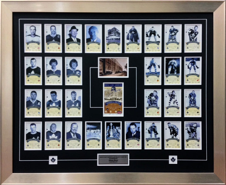 Tor Maple Leaf Gardens Last Ticket Set Ltd Ed /99 Signed Johnny Bower 43"X38", Toronto Maple Leafs, NHL, Hockey, Autographed, Signed, AACMH30207