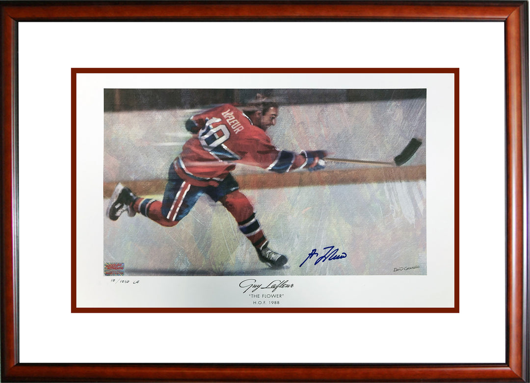 Guy Lafleur #10 Of 1010 Limited Edition Signed Lithograph, Montreal Canadiens, NHL, Hockey, Autographed, Signed, AAPCH33079