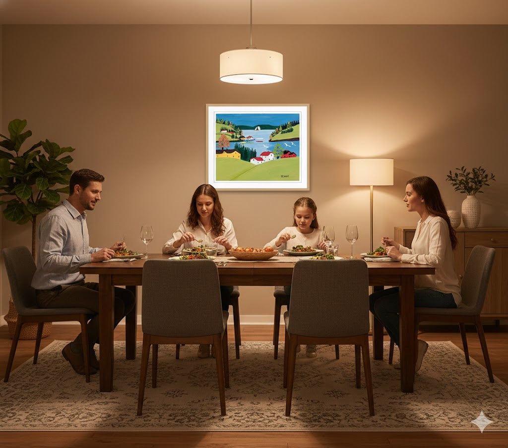 Framed Art Print By Maud Lewis Digby Harbour Folk Art Painting Flat Style Maritime Wall Decor 24 X 28 Inches, Maud Lewis, American Art, Art, Collectibile Memorabilia, AAAPA33484