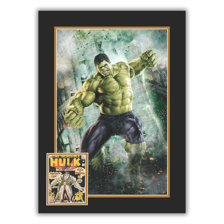 The Incredible Hulk #1 Framed Print Signed By Stan Lee (38.5" By 28"), Marvel, Pop Culture Art, Comics, Autographed, Signed, AAOOCC33225