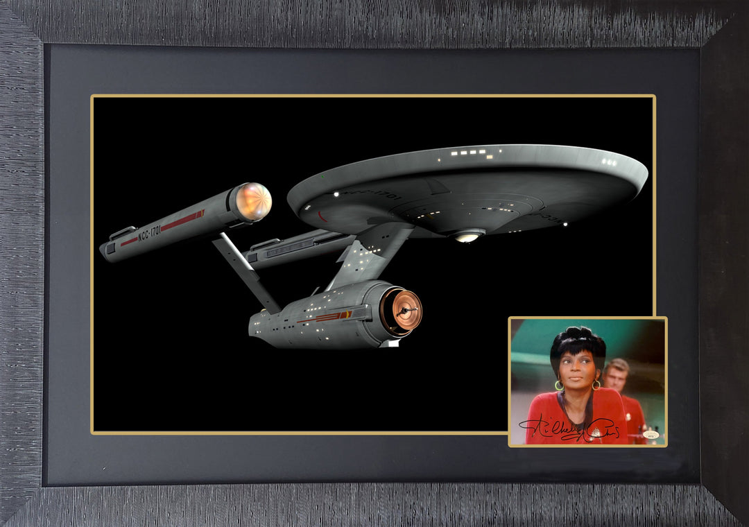 Nichelle Nichols Signed Star Trek Framed 38"X28" Sci-Fi Collectible, Star Trek, Hollywood, Movie and Television, Autographed, Signed, AAOOCM33450