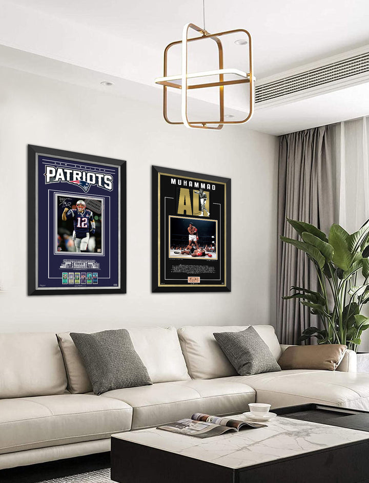 Muhammad Ali And George Chuvalo Double Photo Limited Edition Of 199 (32"X24"), Boxing, Boxing, Boxing, Autographed, Signed, AAOCB31415