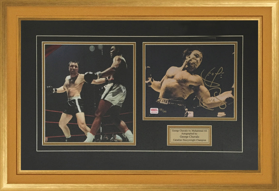 Muhammad Ali And George Chuvalo Double Photo Limited Edition Of 199 (32"X24"), Boxing, Boxing, Boxing, Autographed, Signed, AAOCB31415