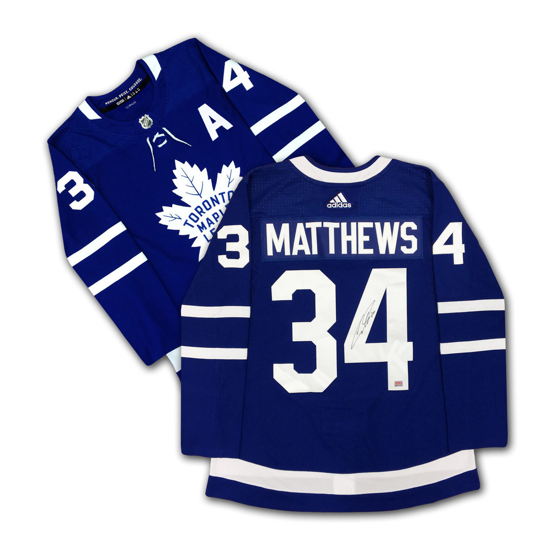Auston Matthews Signed Adidas Toronto Maple Leafs Jersey, Toronto Maple Leafs, NHL, Hockey, Autographed, Signed, AAAJH32361