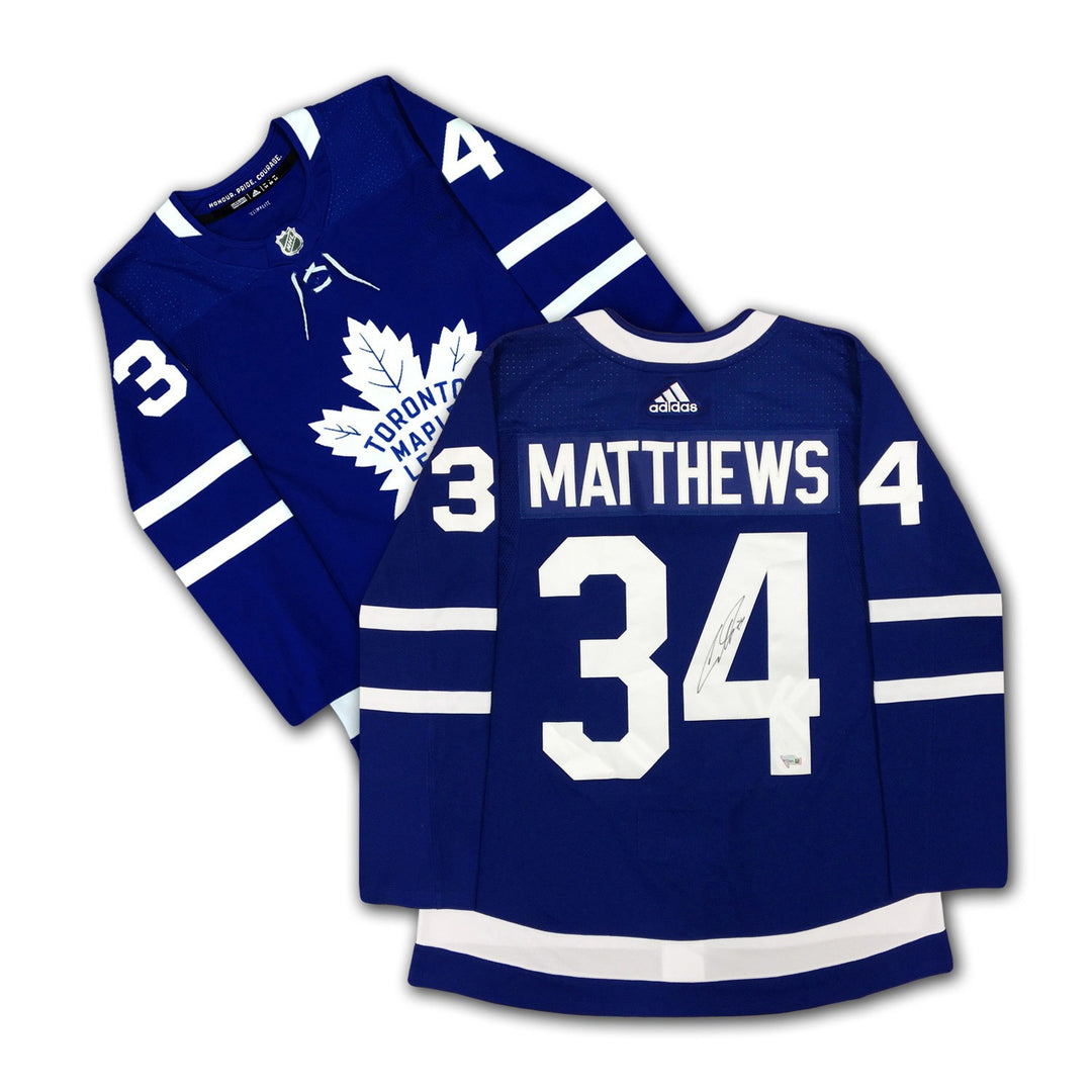 Auston Matthews Signed Toronto Maple Leafs Jersey, Toronto Maple Leafs, NHL, Hockey, Autographed, Signed, AAAJH32361