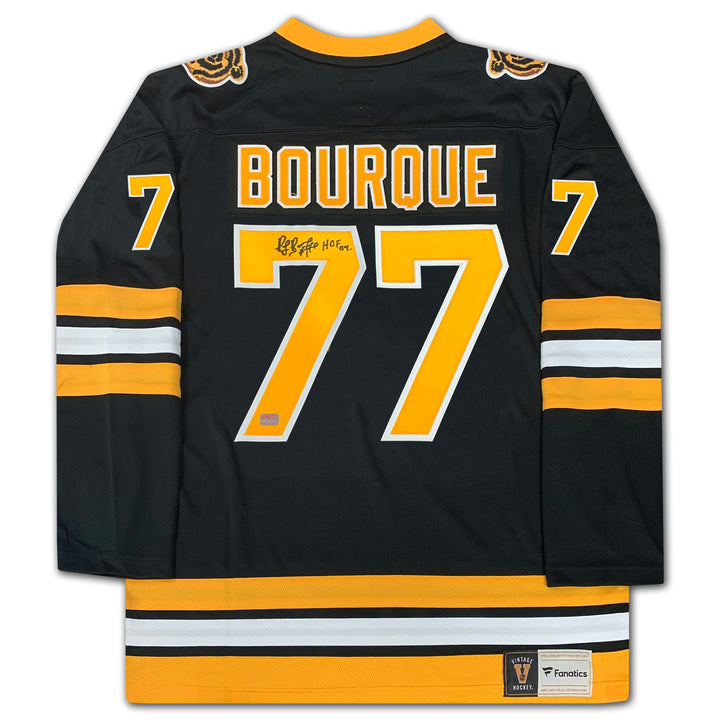Raymond Bourque Autographed Black Boston Bruins Jersey, Boston Bruins, NHL, Hockey, Autographed, Signed, AAAJH31025