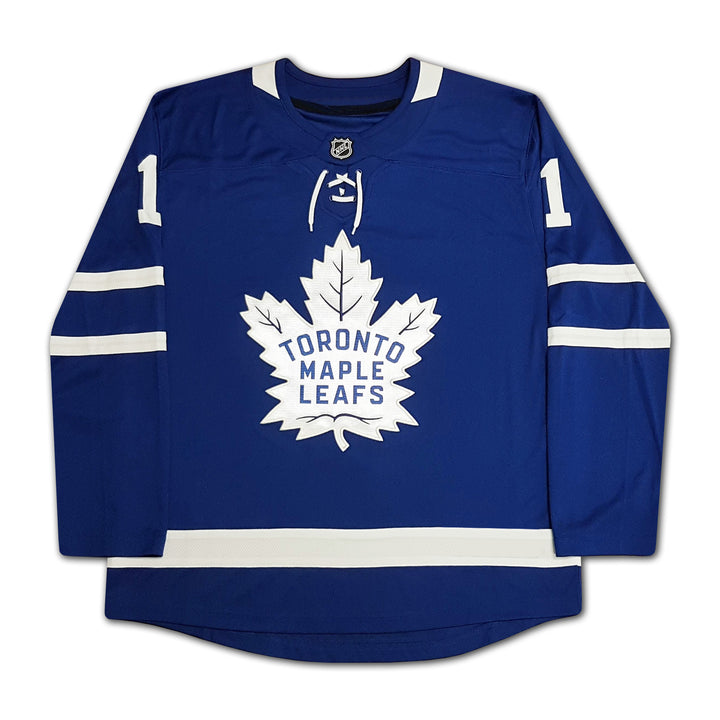 Johnny Bower Autographed Blue Toronto Maple Leafs Jersey, Toronto Maple Leafs, NHL, Hockey, Autographed, Signed, AAAJH30129