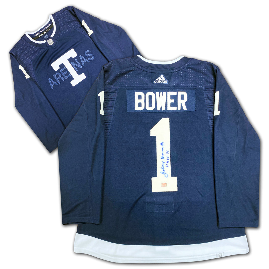 Johnny Bower Signed Toronto Arenas Adidas Jersey, Toronto Arenas, NHL, Hockey, Autographed, Signed, AAAJH33198