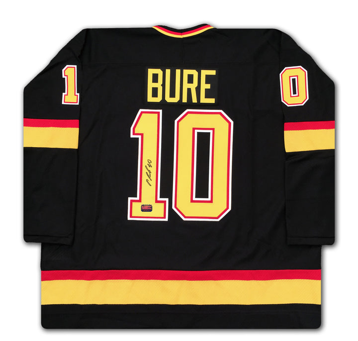 Pavel Bure Vancouver Canucks Retro Black Jersey, Vancouver Canucks, NHL, Hockey, Autographed, Signed, AAAJH31231