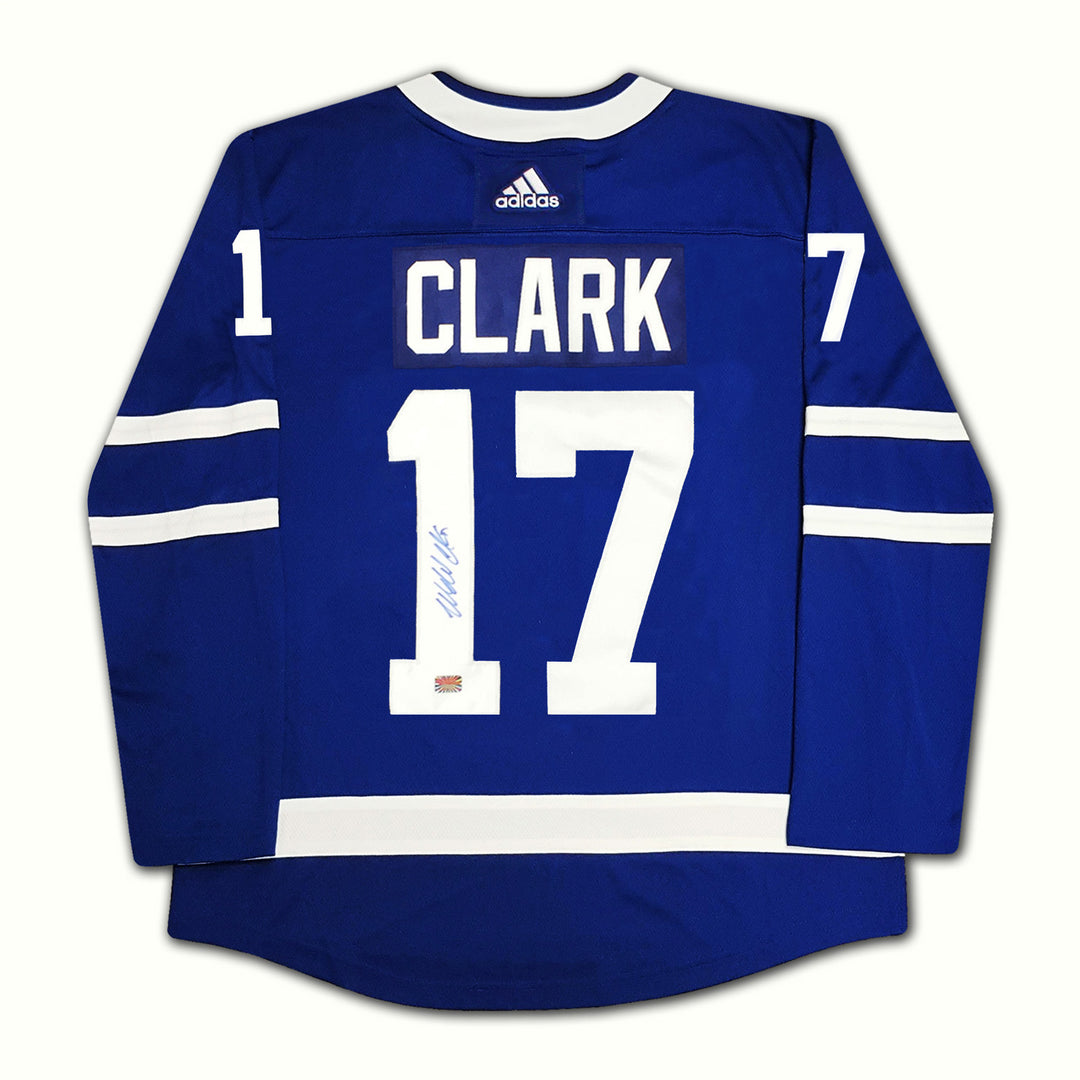 Wendel Clark Signed Adidas Blue Toronto Maple Leafs Jersey, Toronto Maple Leafs, NHL, Hockey, Autographed, Signed, AAAJH33069