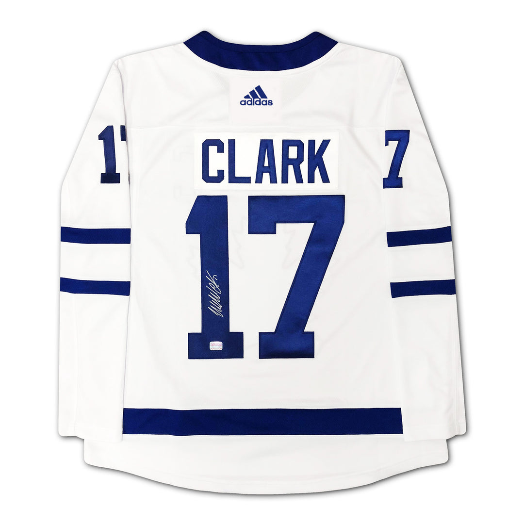 Wendel Clark Signed Adidas White Toronto Maple Leafs Jersey, Toronto Maple Leafs, NHL, Hockey, Autographed, Signed, AAAJH33070