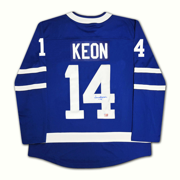 Dave Keon Autographed Blue Toronto Maple Leafs Jersey, Toronto Maple Leafs, NHL, Hockey, Autographed, Signed, AAAJH32106