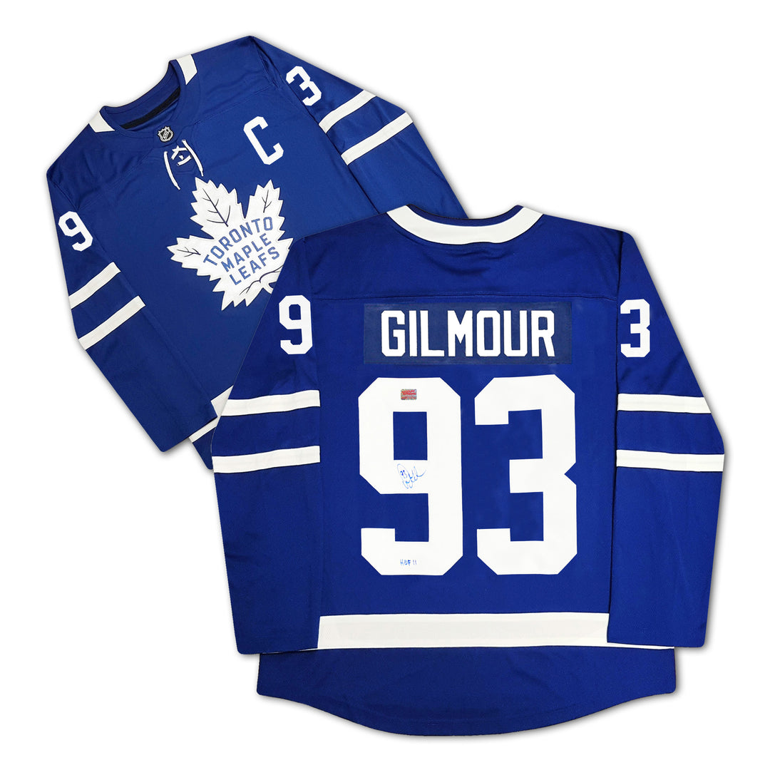 Doug Gilmour Signed Fanatics Blue Toronto Maple Leafs Jersey, Toronto Maple Leafs, NHL, Hockey, Autographed, Signed, AAAJH30117