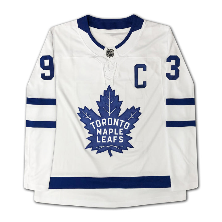 Doug Gilmour Signed Fanatics White Toronto Maple Leaf Jersey, Toronto Maple Leafs, NHL, Hockey, Autographed, Signed, AAAJH31091
