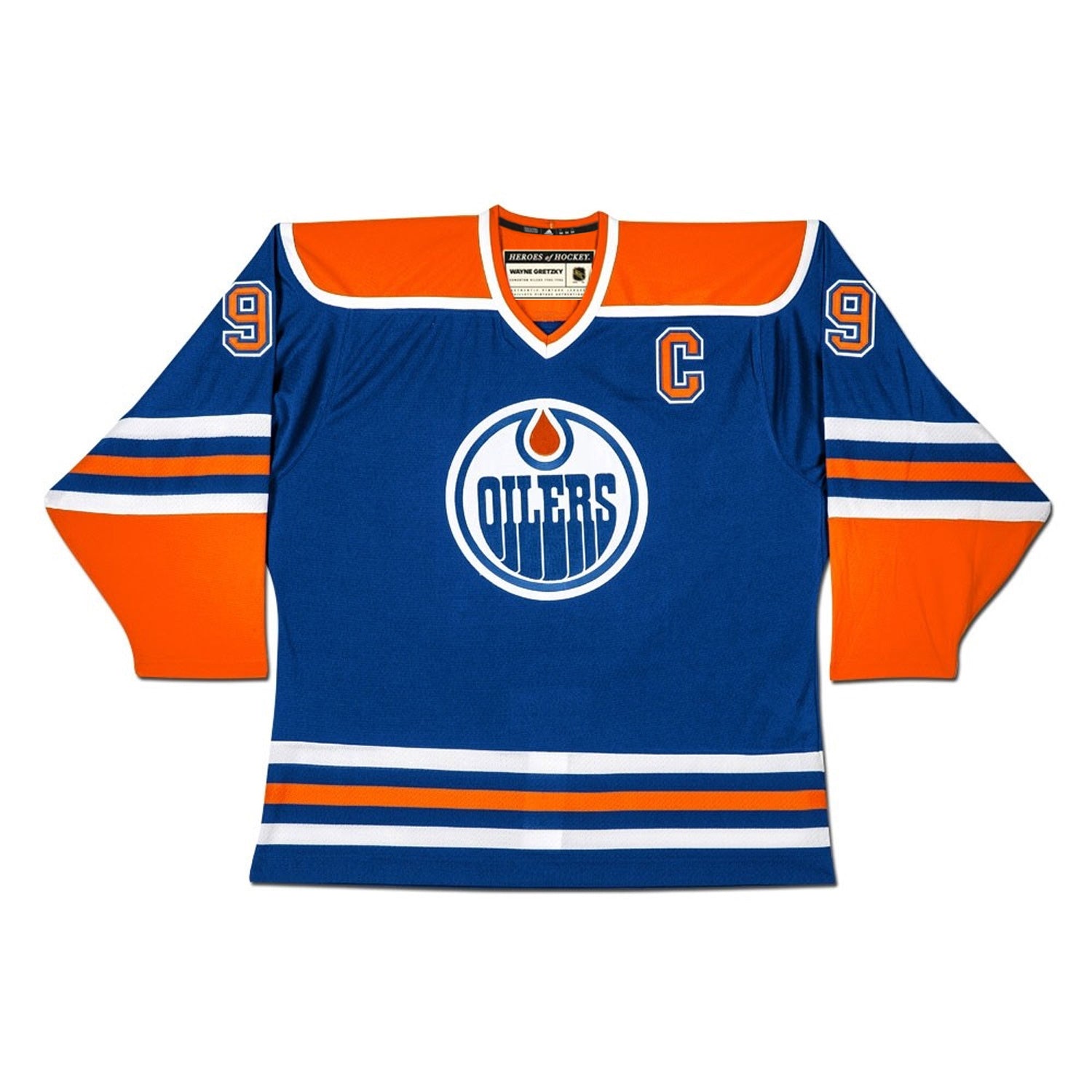 Wayne Gretzky Autographed Blue Adidas Edmonton Oilers Jersey