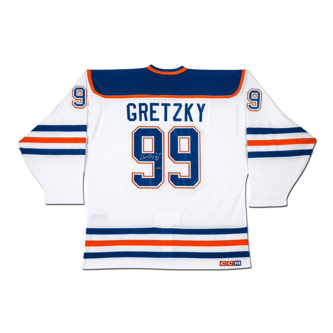 Wayne Gretzky Autographed White Adidas Edmonton Oilers Jersey Uda Coa, Edmonton Oilers, NHL, Hockey, Autographed, Signed, AAAJH30141