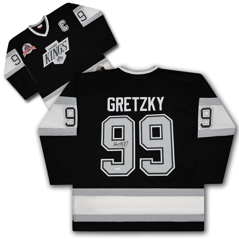 Maillot rétro signé Wayne Gretzky Mitchell & Ness '92-93
