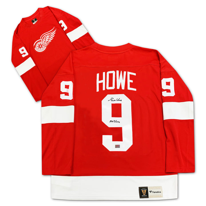 Gordie Howe Autographed Detroit Red Wings Jersey, Detroit Red Wings, NHL, Hockey, Autographed, Signed, AAAJH31218