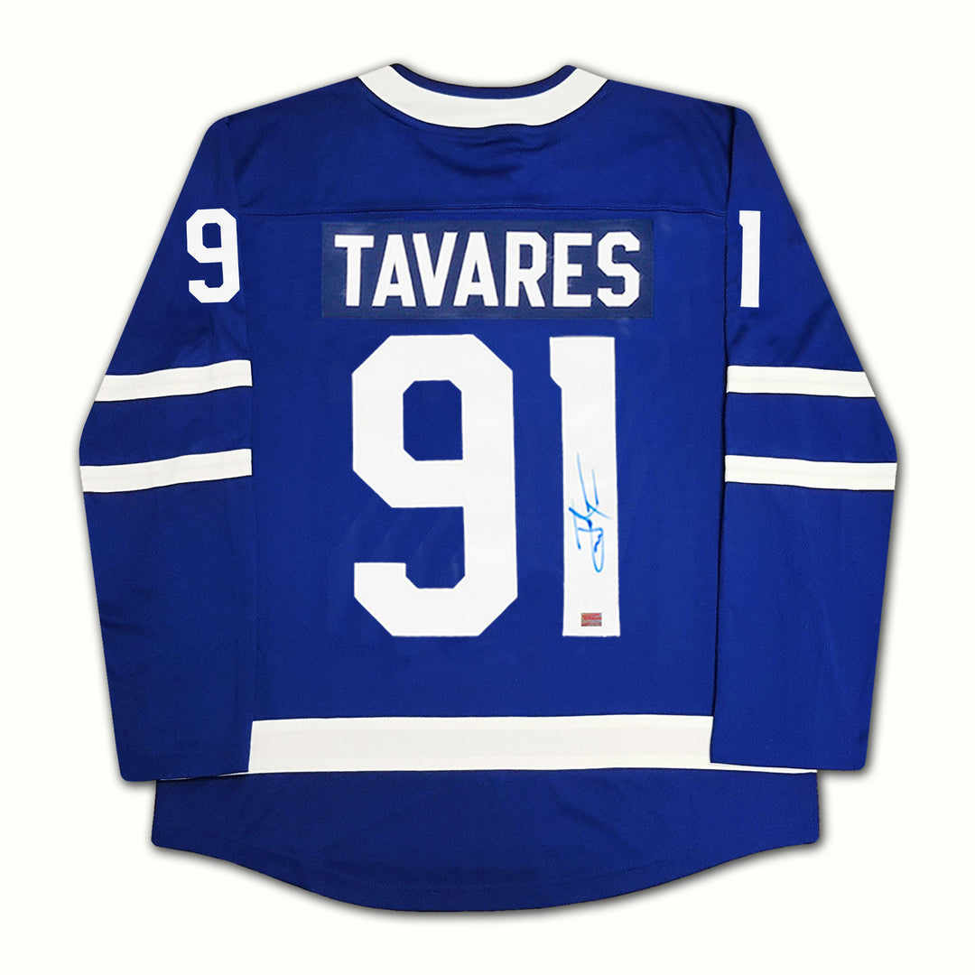 John Tavares Signed Blue Toronto Maple Leafs Jersey, Toronto Maple Leafs, NHL, Hockey, Autographed, Signed, AAAJH32315