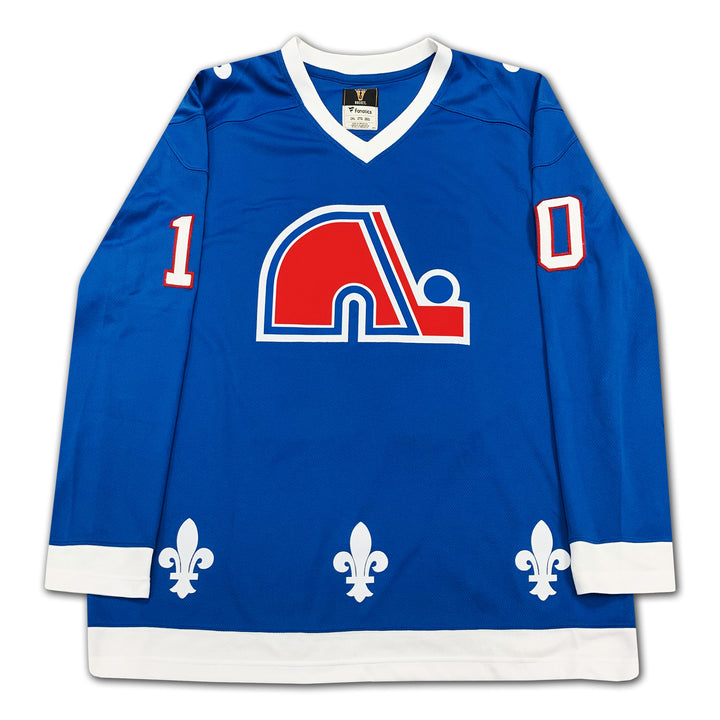 Guy Lafleur Autographed Quebec Nordiques Jersey, Quebec Nordiques, NHL, Hockey, Autographed, Signed, AAAJH33110