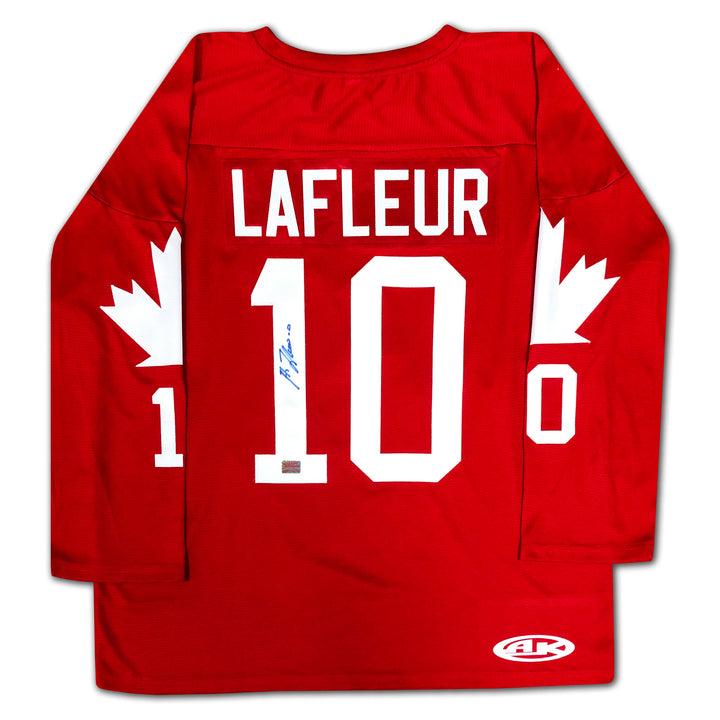 Guy Lafleur Autographed Red Team Canada 1976 Jersey, Team Canada, Montreal Canadiens, NHL, Hockey, Autographed, Signed, AAAJH33003