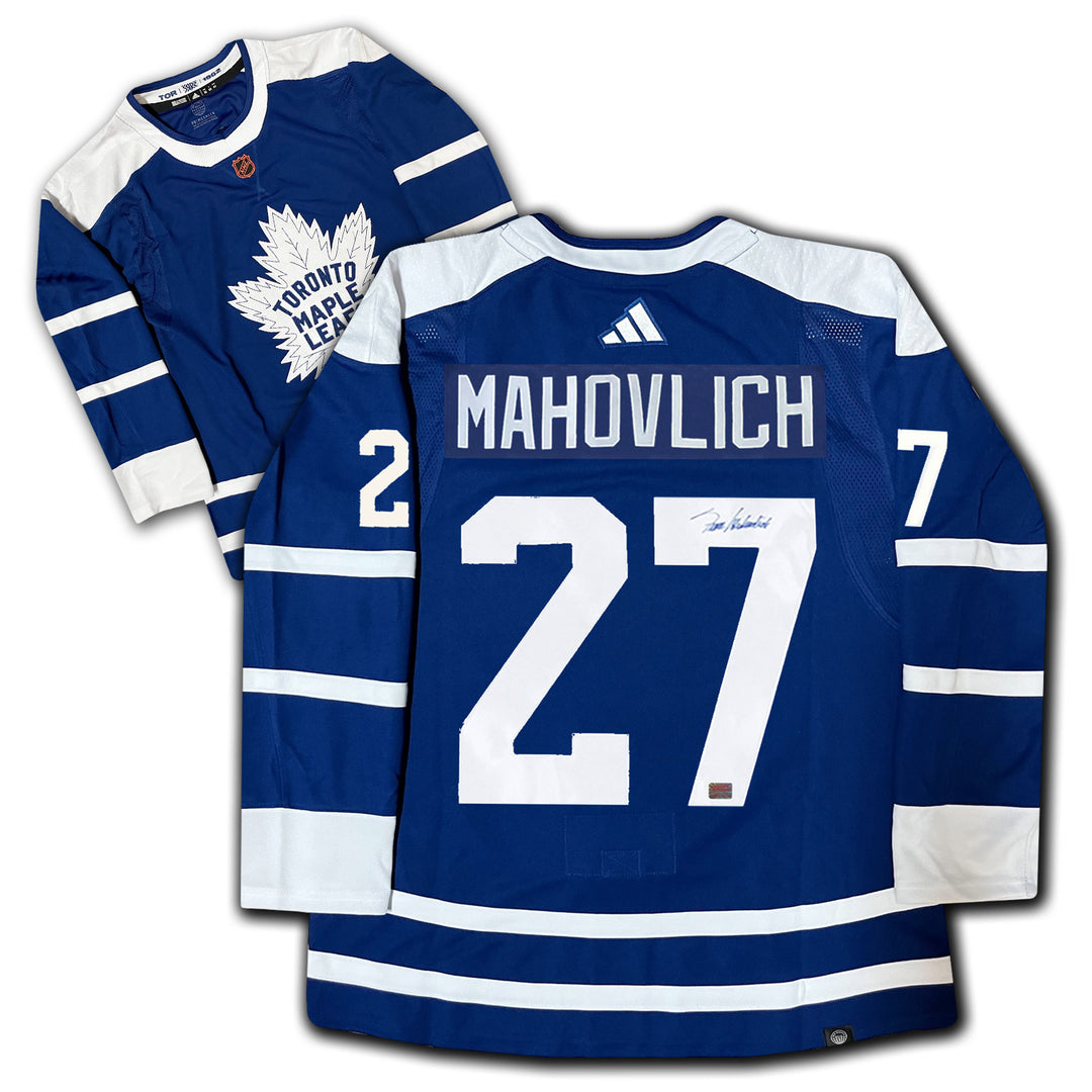 Frank Mahovlich Signed Maple Leafs Reverse Retro Jersey, Toronto Maple Leafs, NHL, Hockey, Autographed, Signed, AAAJH33300