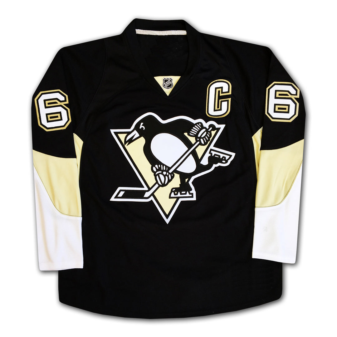 Mario Lemieux Autographed Pittsburgh Penguins Black Jersey, Pittsburgh Penguins, NHL, Hockey, Autographed, Signed, AAAJH32050