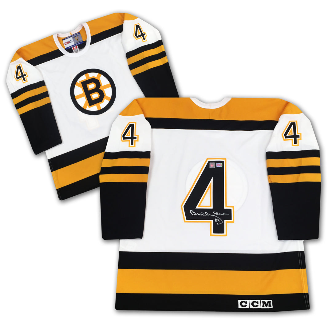 Bobby Orr Autographed White Boston Ccm Jersey, Boston Bruins, NHL, Hockey, Autographed, Signed, AAAJH31209