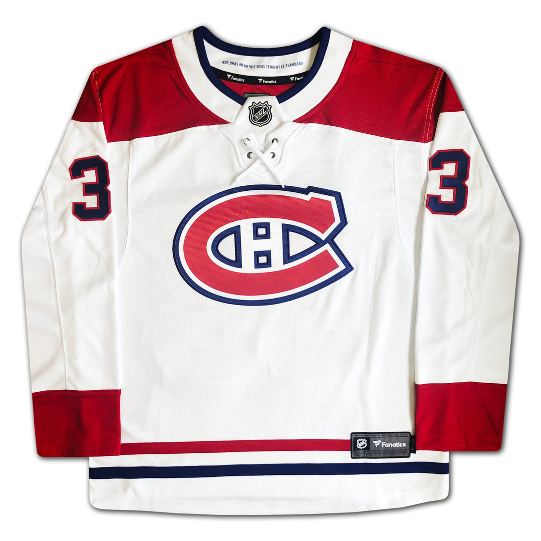 Patrick Roy Autographed White Montreal Canadiens Jersey, Montreal Canadiens, NHL, Hockey, Autographed, Signed, AAAJH32804