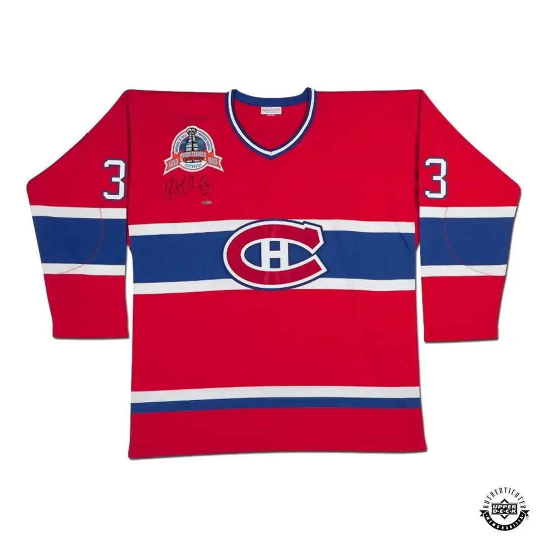Patrick Roy Signed Montreal Canadiens Mitchell & Ness Jersey, Montreal Canadiens, NHL, Hockey, Autographed, Signed, AAAJH33203